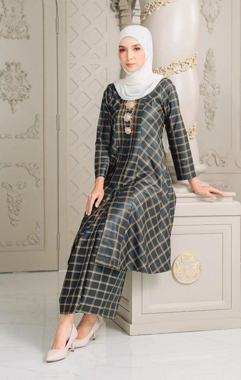 Luna 2.0 Baju Kebarung | Emerald Green